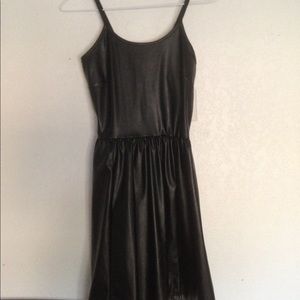 Pleather black dress